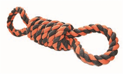 Pet Nuts For Knots Extreme Spoel 8 Vorm Tugger Grijs / Oranje 55X11X11 Cm