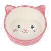 Pet Voerbak Kat Polka Roze / Creme 300 Ml
