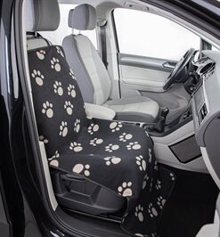 Autodeken Pootprint Nylon / Fleece Zwart / Beige 145X65 Cm