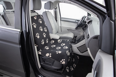 Autodeken Pootprint Nylon / Fleece Zwart / Beige 145X65 Cm