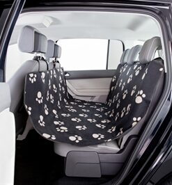 Autodeken Pootprint Nylon / Fleece Zwart / Beige 145X140 Cm