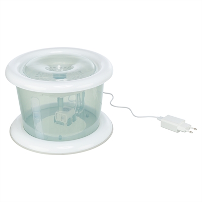 Drinkfontein Bubble Stream Blauw / Wit 3 Ltr