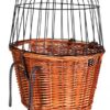 Fietsmand Met Draadkoepel Voorop Naturel 44X48X33 Cm