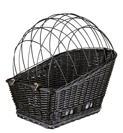 Fietsmand Met Draadkoepel Achterop Zwart 35X49X55 Cm