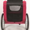 Hondenfietskar Zwart / Rood 80X75X86 Cm