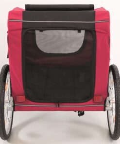 Hondenfietskar Zwart / Rood 80X75X86 Cm