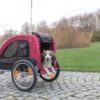 Hondenfietskar Zwart / Rood 75X63X68 Cm