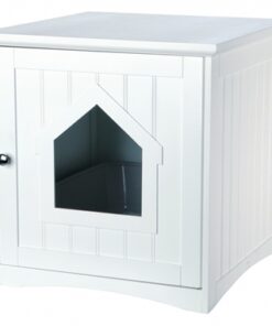 Kattenmand Huis Wit 51X49X51 Cm