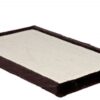Krabmat Met Pluche Rand Bruin / Naturel 70X45 Cm