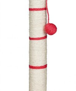 Krabpaal Creme / Rood Assorti 35X35X62 Cm