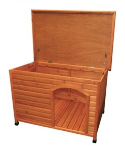 Natura Hondenhok Classic Met Plat Dak Bruin 85X58X60 Cm