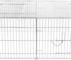 Natura Knaagdierren Met Dak Gegalvaniseerd Metaal 144X58X116 Cm