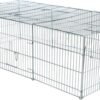 Natura Knaagdierren Met Dak Gegalvaniseerd Metaal 216X65X116 Cm