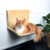 Radiatorhangmat Pluche Beige 48X26X30 Cm