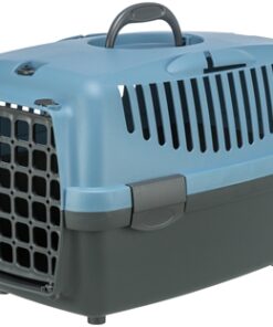 Reismand Capri Donkergrijs / Pastelblauw 32X31X48 Cm