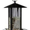 Voerdispenser Lantaarn Metaal Zwart 19X20X19 Cm
