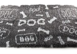 Dog Print Grijs / Wit Gerecycled 100X75X2 Cm