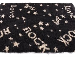 Rock Zwart / Beige Gerecycled 75X50 Cm