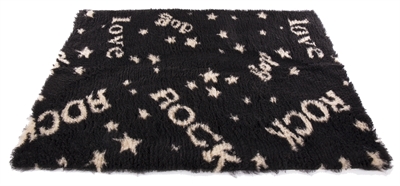 Rock Zwart / Beige Gerecycled 75X50 Cm