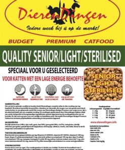 Premium Catfood Quality Senior / Light / Sterilised 15 Kg