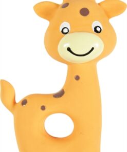 Puppyspeelgoed Latex Giraffe Oranje 7,5X3,5X10 Cm