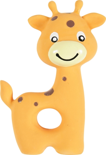 Puppyspeelgoed Latex Giraffe Oranje 7,5X3,5X10 Cm