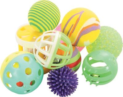 Kattenspeelgoed Multi Assorti 4 Cm 10 St