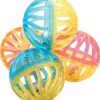 Kattenspeelgoed Bal Twist Met Bel Assorti 4 Cm 4 St