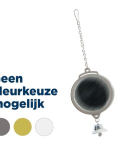 Spiegel Rond Met Bel Assorti 5,5X1X16,5 Cm