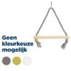 Schommel Hout Met Touw Assorti 22X1,5X27 Cm