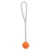 Bal Aan Touw Natuurrubber Drijvend Oranje 4,5 Cm / 35 Cm