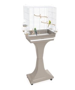 Vogelkooi Camilla Taupe / Wit 50X30X57-129 Cm