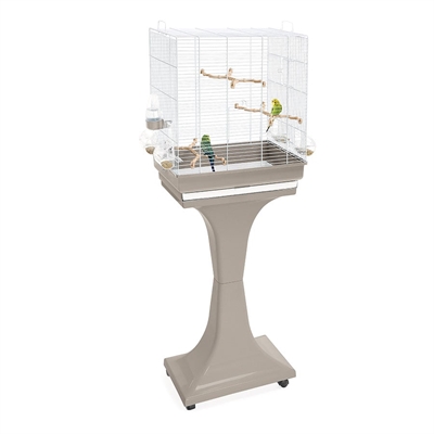 Vogelkooi Camilla Taupe / Wit 50X30X57-129 Cm