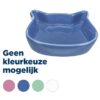 Voerbak Kattenkop Assorti 12 Cm 4 St