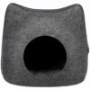 Relax Iglo Kat Vilt Grijs 38X37X35 Cm
