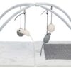 Krabmat Met Speeltjes Aan Koord Grijs 60X33X42 Cm