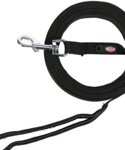 Hondenriem Sleeplijn Singelband Zwart 20 Mm X 5 Mtr