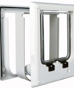 4-Weg Kattenluik Elektromagnetisch Wit 21 X 24 Cm