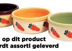 Options Voerbak Wortel Design Assorti 12,5 Cm
