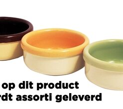 Options Voerbak Hamster Twee-Kleur Assorti 9 Cm