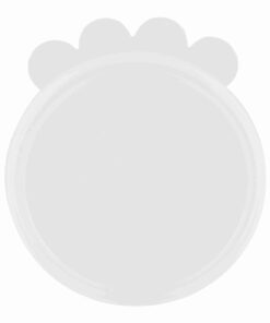 Deksel Voor Blik Siliconen Transparant 7,6 Cm 4X2 St