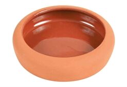 Voer- / Waterbak Afgeronde Rand Keramiek 10 Cm 125 Ml
