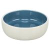 Voerbak Kat Keramiek Creme / Blauw 13 Cm 300 Ml
