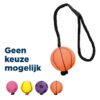 Sportbal Aan Touw Schuimrubber Drijvend Assorti 6X6X30 Cm