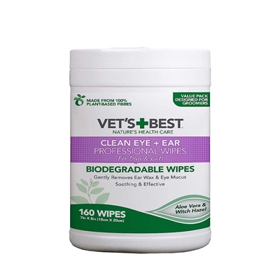 Best Clean Ear / Eye Wipes Hond 160 St