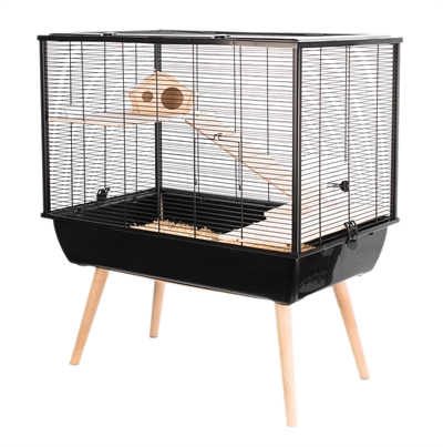 Knaagdierkooi Neo Silta Zwart 78X48X58Cm