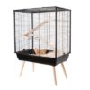 Knaagdierkooi Neo Cosy Large Zwart 78X48X80 Cm