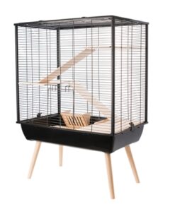Knaagdierkooi Neo Cosy Large Zwart 78X48X80 Cm