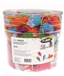 Gekleurde Muis In Pot 5,5 Cm 96 St