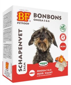 Petfood Schapenvet Mini Bonbons Zalm 80 St